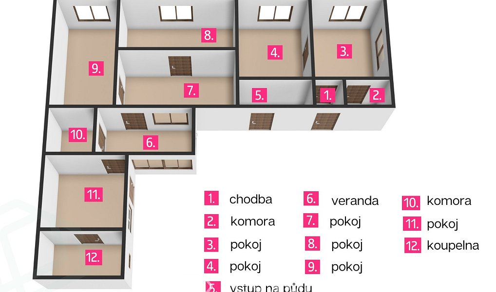 Prodej domu 140 m² s pozemkem 552 m², Mašovice – náhled fotky 9
