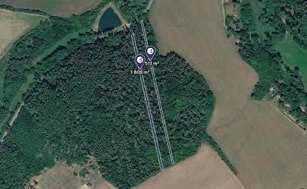 Prodej lesa 3 320 m², Bratronice, okres Kladno