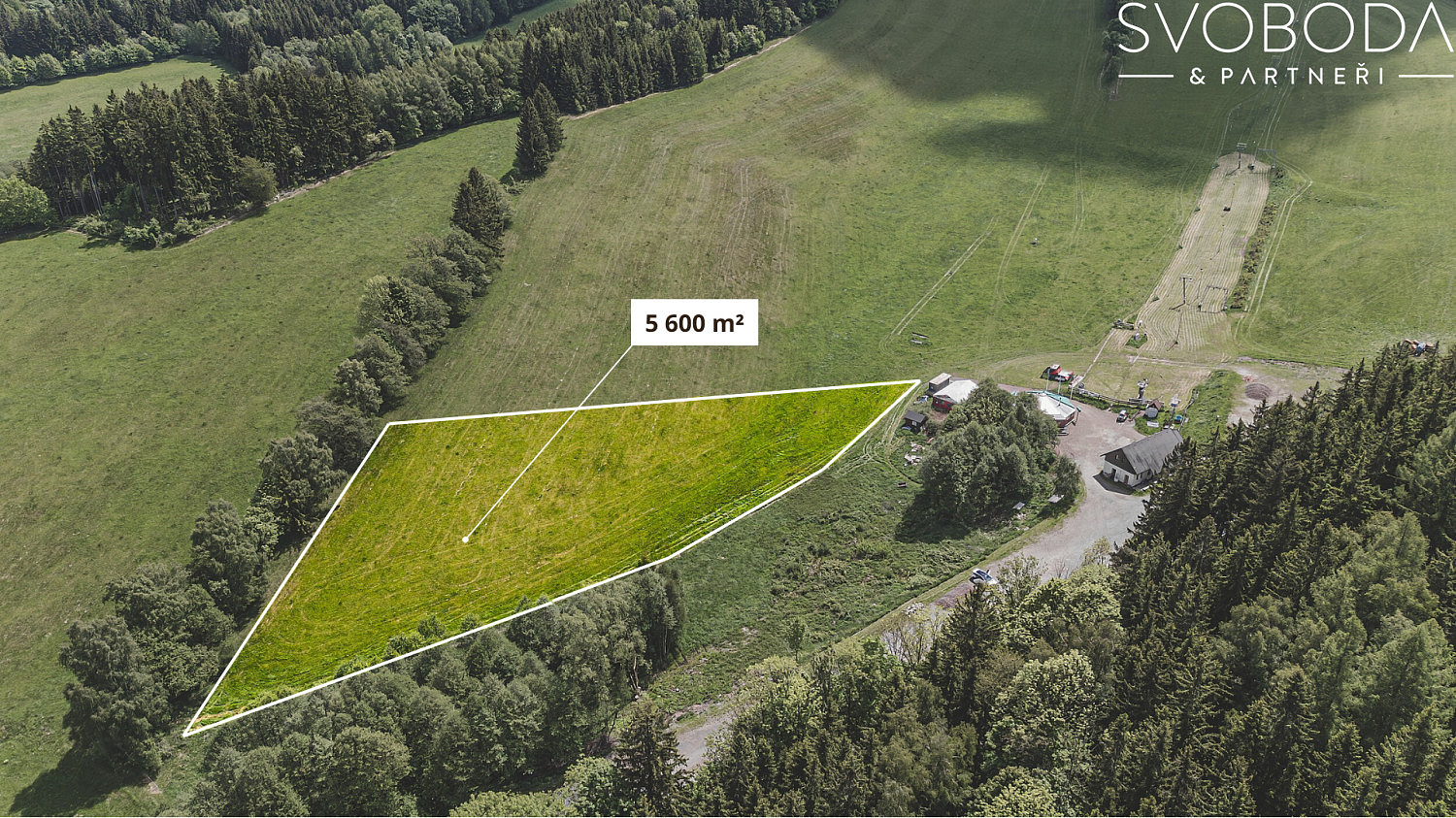 Prodej stavebního pozemku 5 600 m² — photo 3