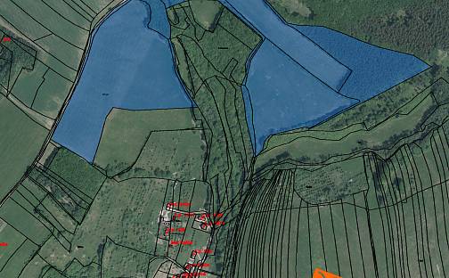 Prodej pole 8 012 m², Luhačovice, okres Zlín
