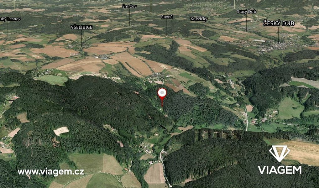 Prodej lesa 4 954 m², Všelibice – náhled fotky 2