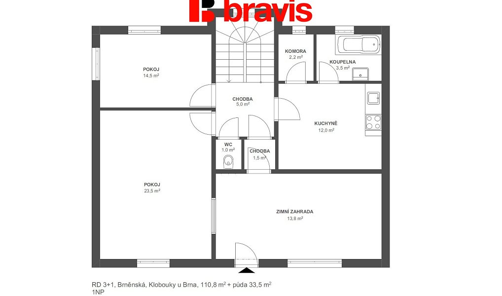 Prodej domu 111 m² s pozemkem 414 m², Klobouky u Brna – náhled fotky 5