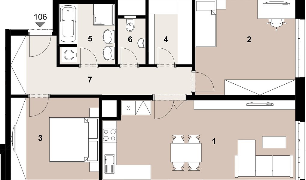 Prodej bytu 3+kk 82 m², Praha – náhled fotky 2