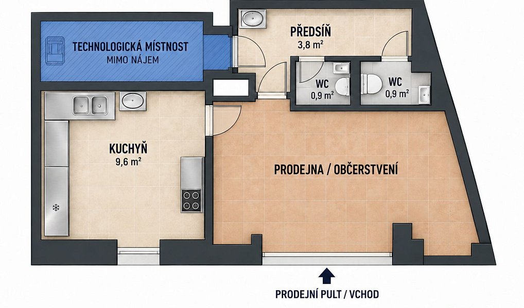 Pronájem restaurace 25 m², Karlštejn – náhled fotky 7
