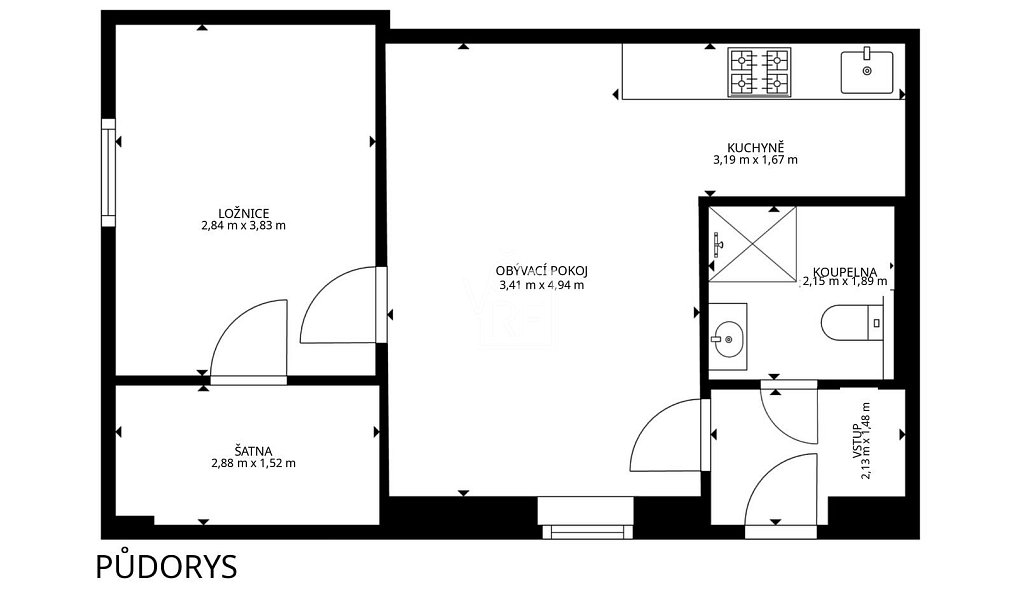 Prodej bytu 2+kk 45 m², Pardubice – náhled fotky 11