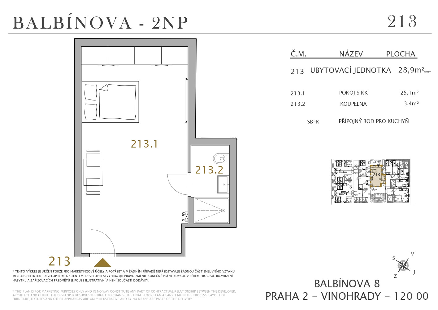 Prodej bytu 1+kk 29 m² — photo 2