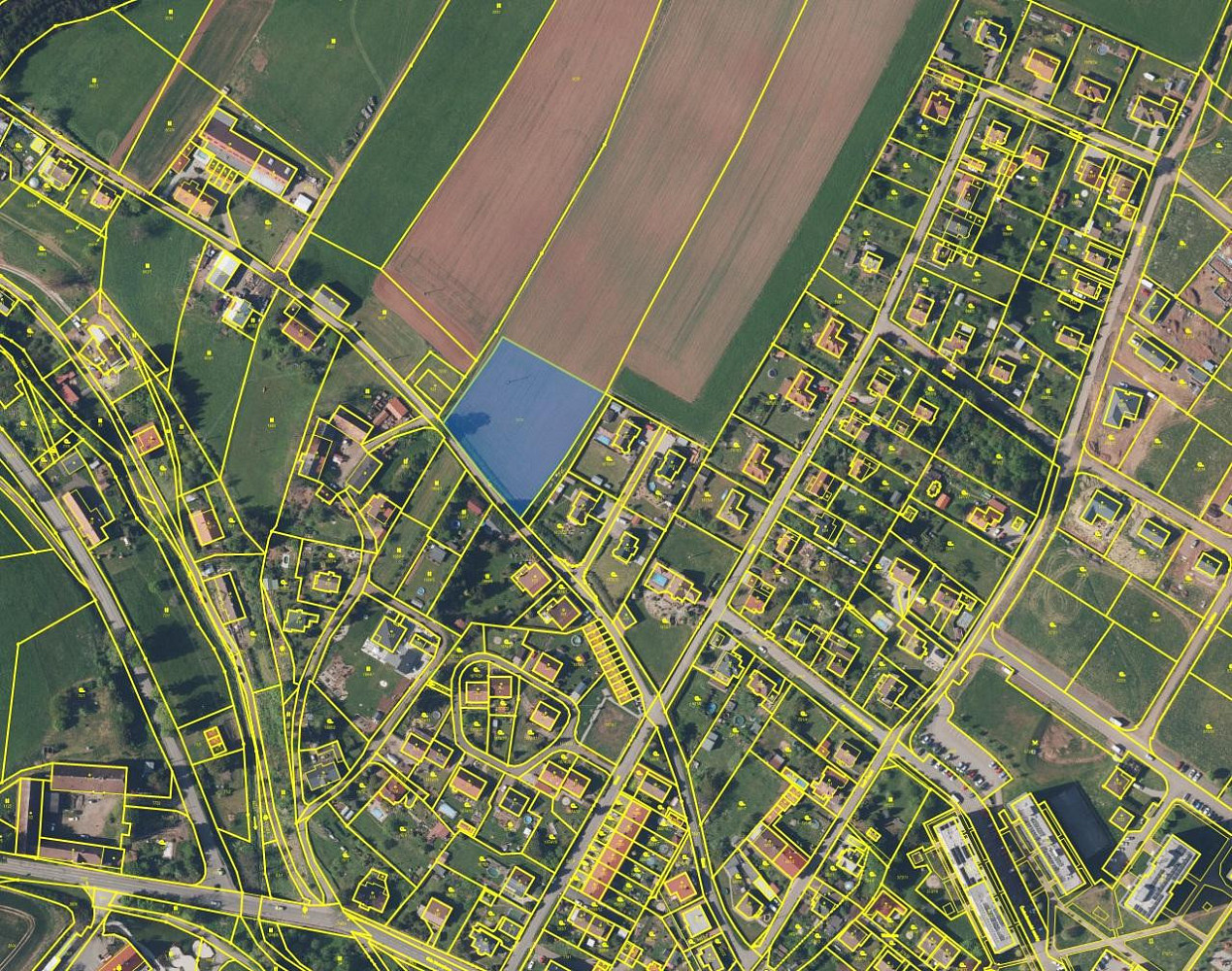 Prodej stavebního pozemku 4116 m², Hejtmánkovice – pohled 3