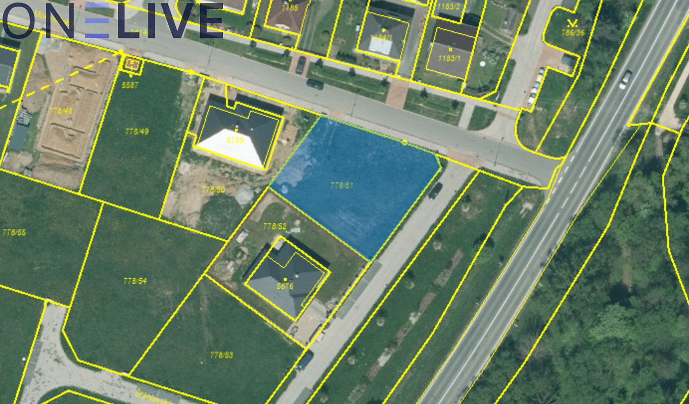 Prodej stavebního pozemku 877 m² – pohled 4