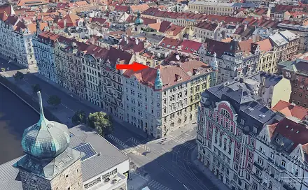 Prodej půdy, Masarykovo nábřeží, Praha 1 - Nové Město