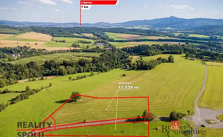 Prodej pole 11 539 m², Frýdlantská, Chrastava - Horní Chrastava, okres Liberec
