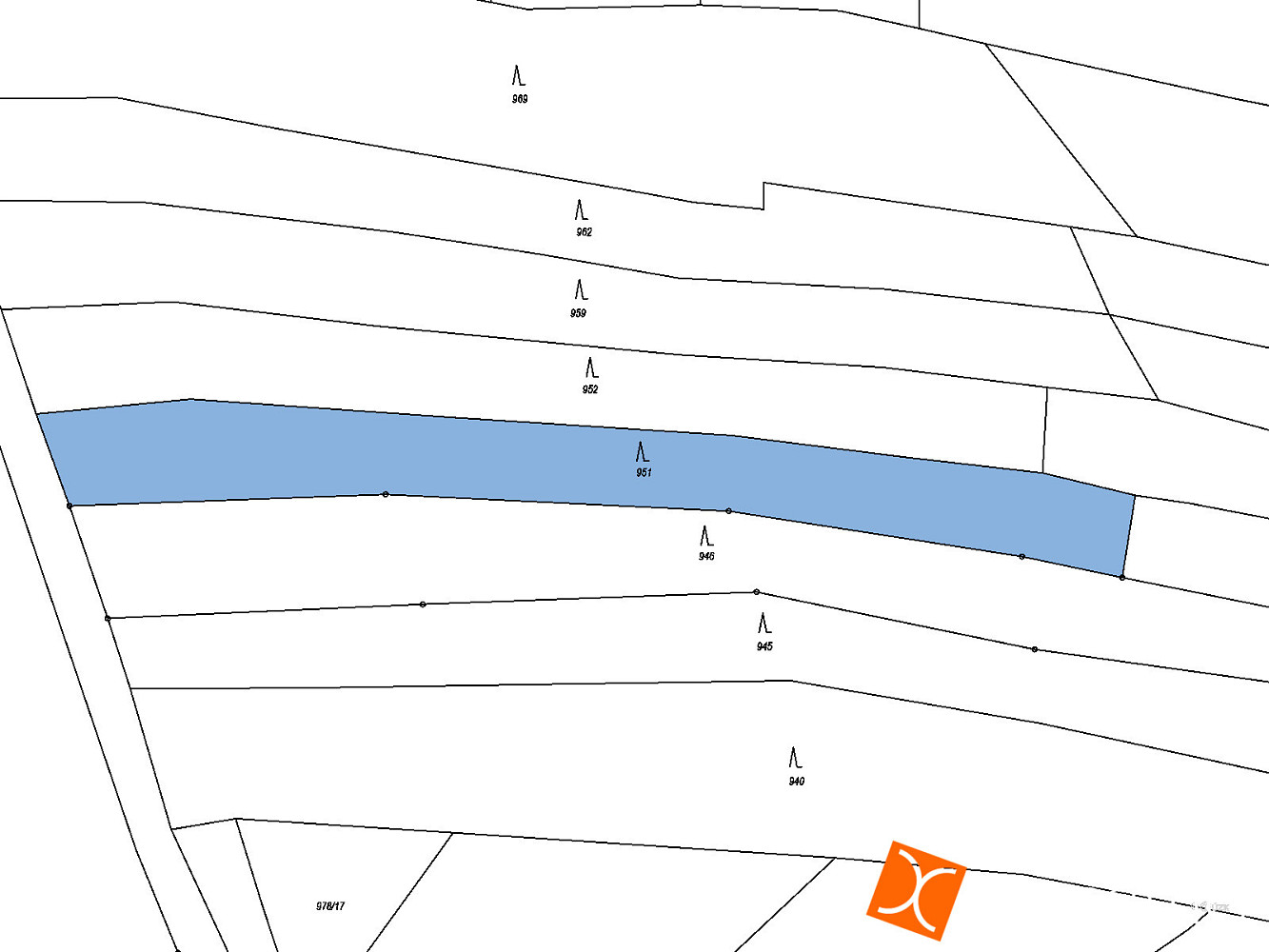Prodej pozemku 661 m² - Widok 2