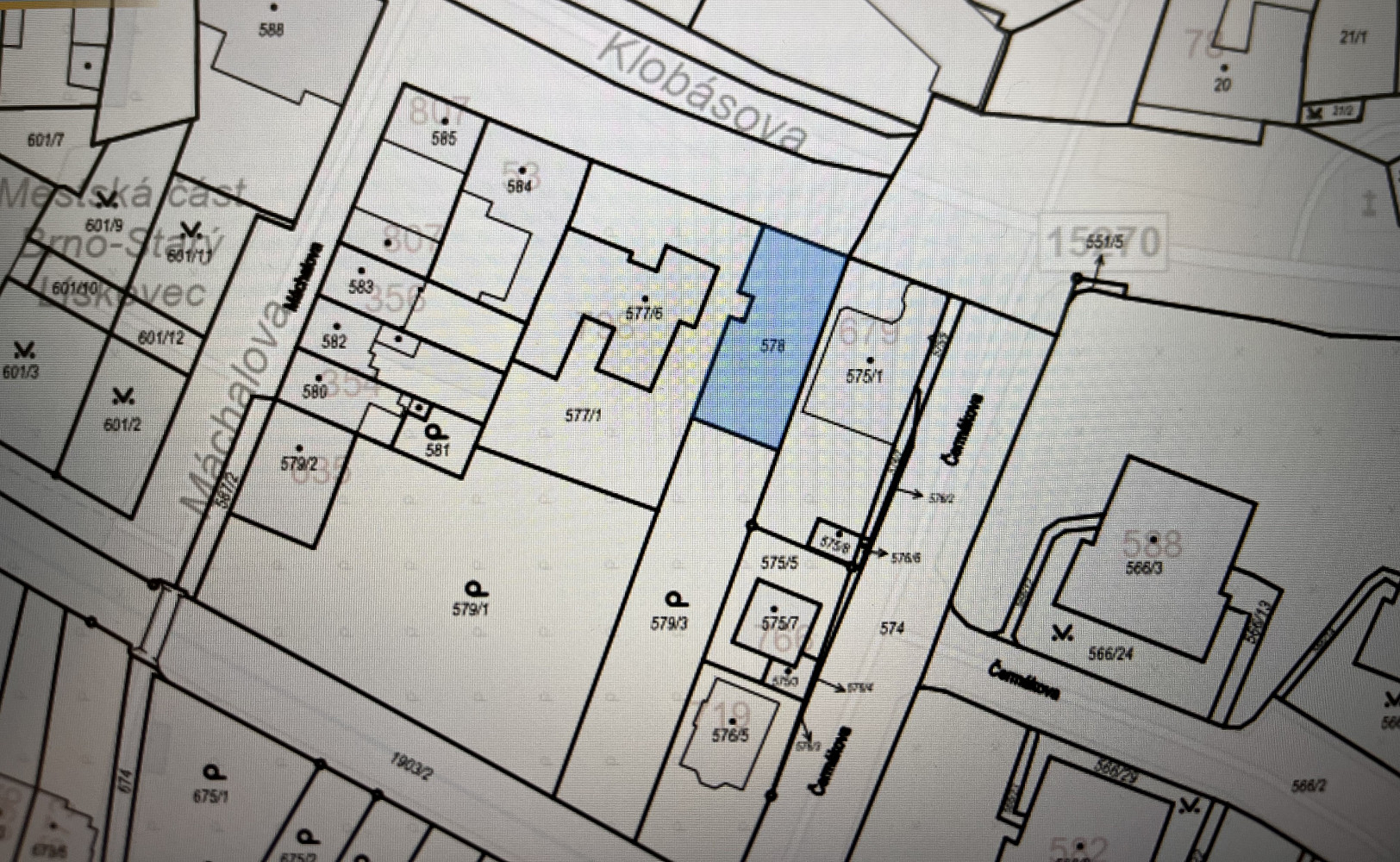 Prodej stavebního pozemku 896 m²