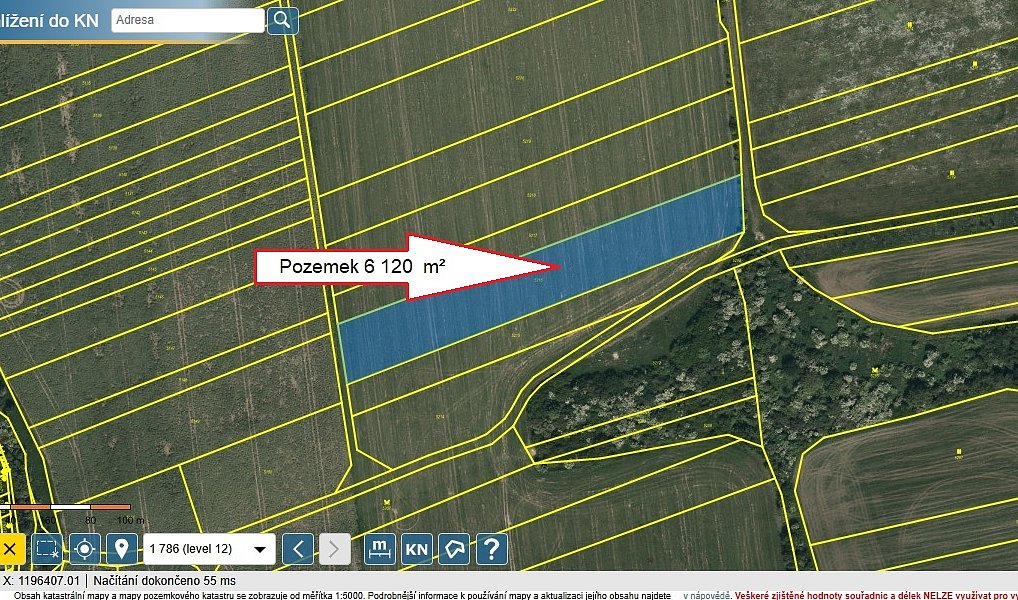 Prodej pole 6 120 m², Slavkov – náhled fotky 6