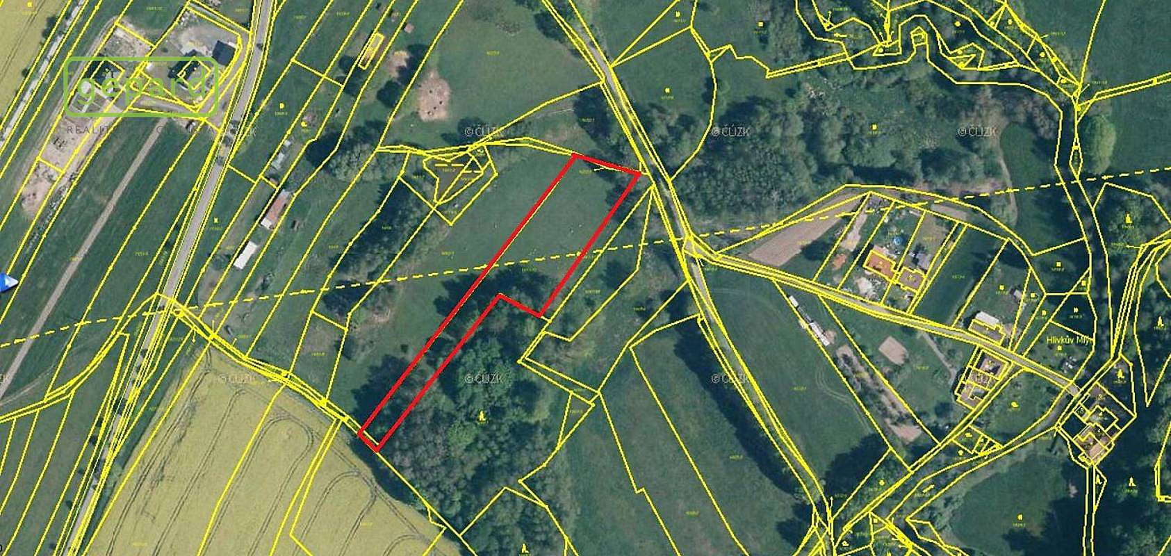 Prodej pole 4 674 m² – pohled 2