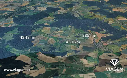 Prodej pole 966 m², Kbel, okres Plzeň-Jih