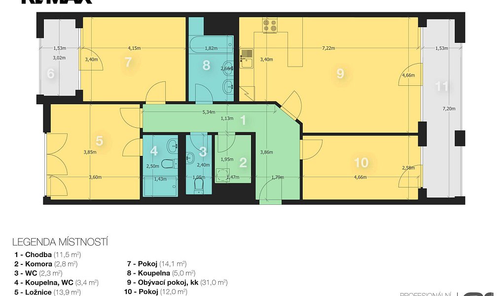 Pronájem bytu 4+kk 103 m², Praha – náhled fotky 2