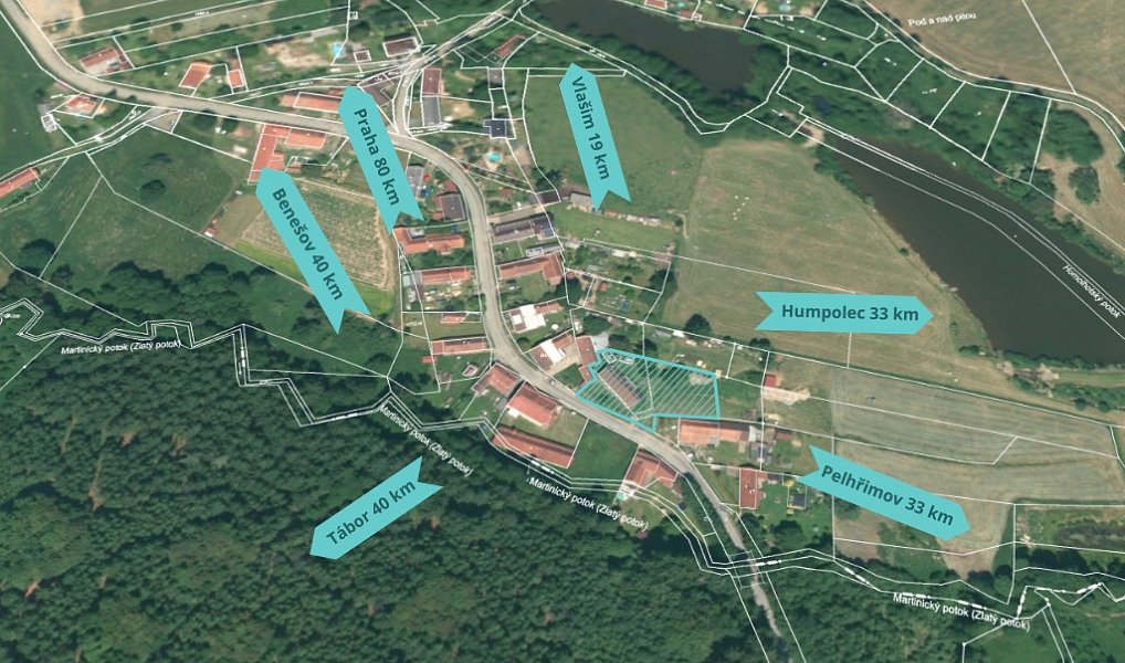 Prodej stavebního pozemku 1 465 m², Načeradec – náhled fotky 2