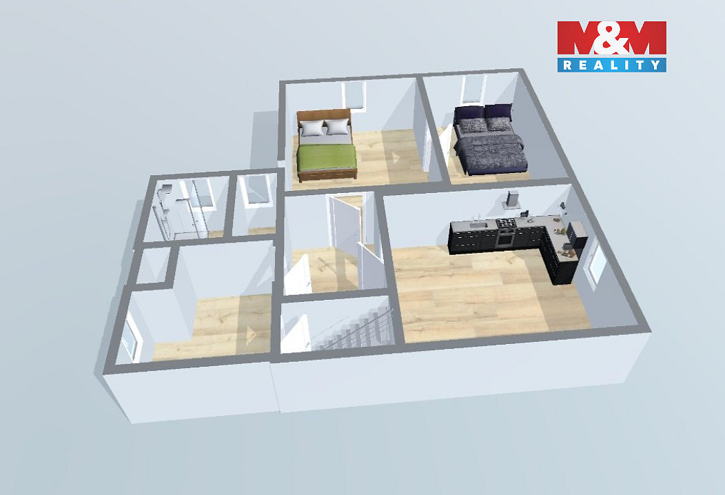 Prodej chaty/chalupy 77 m² s pozemkem 686 m² – pohled 6