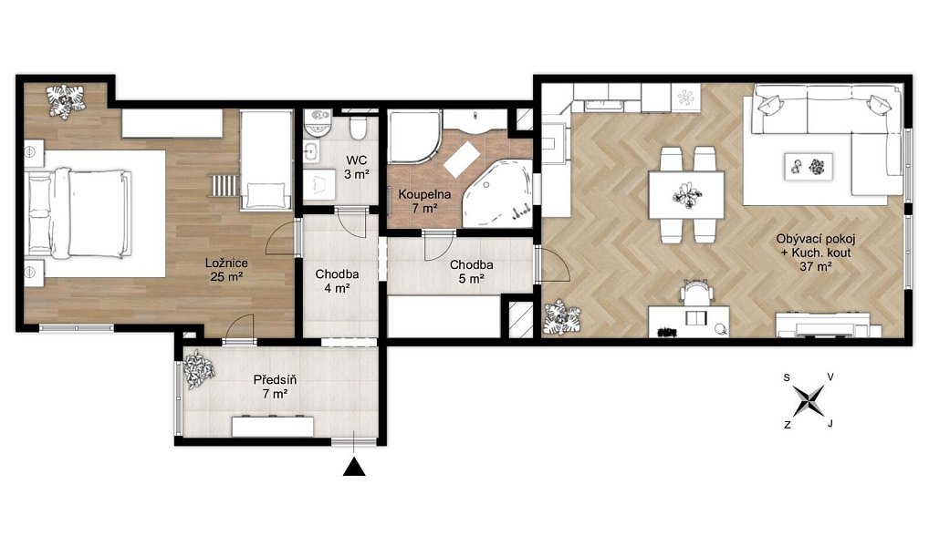 Prodej bytu 2+kk 88 m², Praha – náhled fotky 3