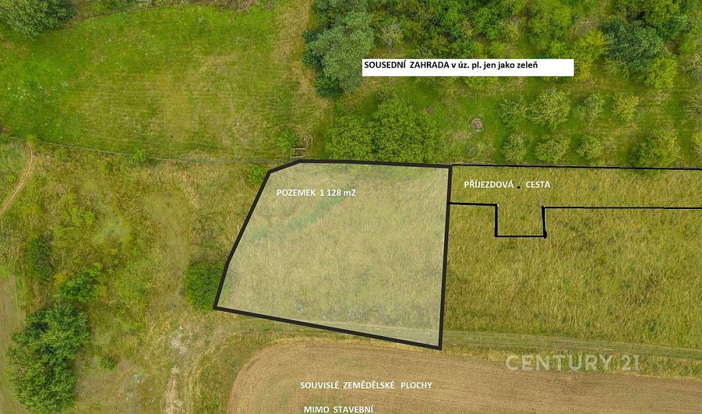 Prodej stavebního pozemku 1 128 m², Poříčí nad Sázavou – náhled fotky 5