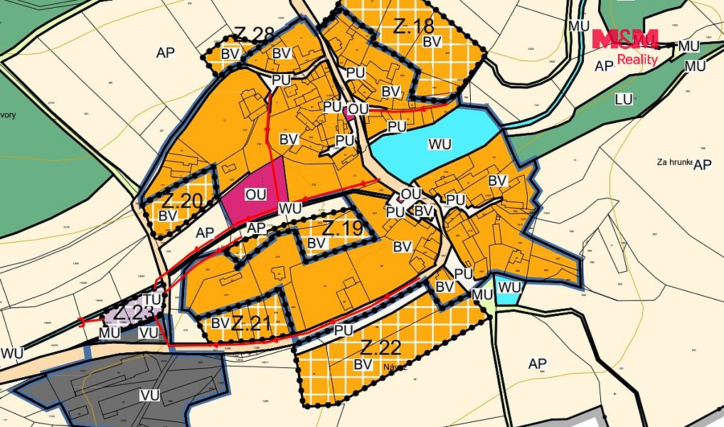 Prodej stavebního pozemku 1 256 m², Hrazany – náhled fotky 6