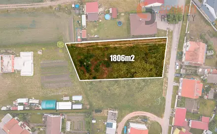 Prodej stavebního pozemku 1 806 m², Větrná, Březí, okres Břeclav