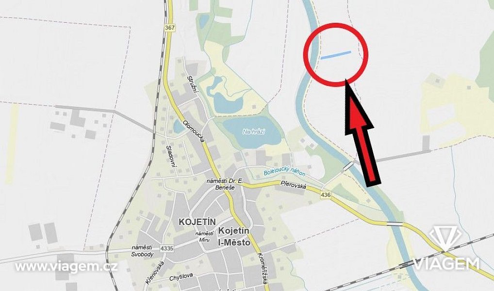 Prodej pole 914 m², Kojetín – náhled fotky 5