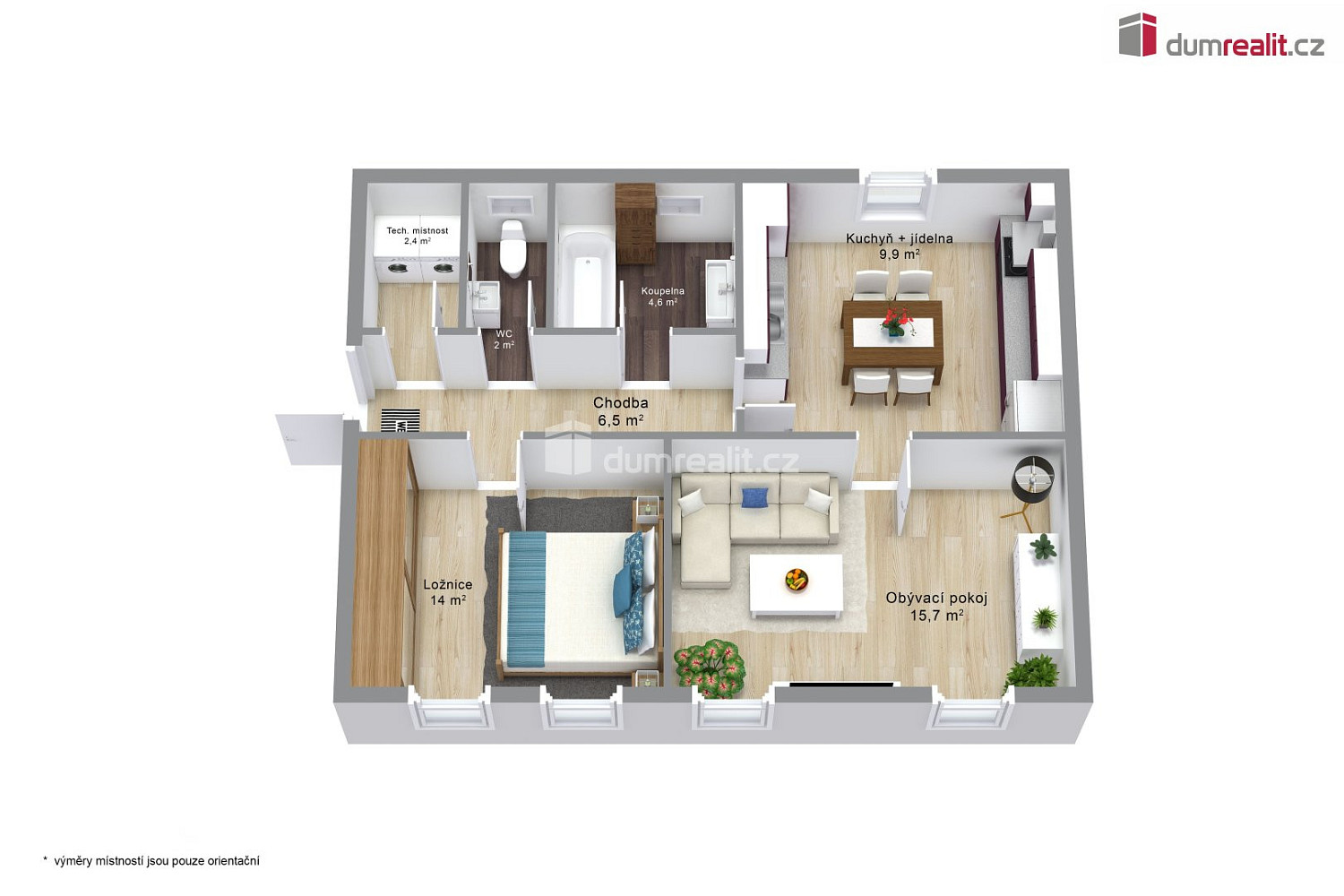 Prodej bytu 2+1 61 m² — photo 2