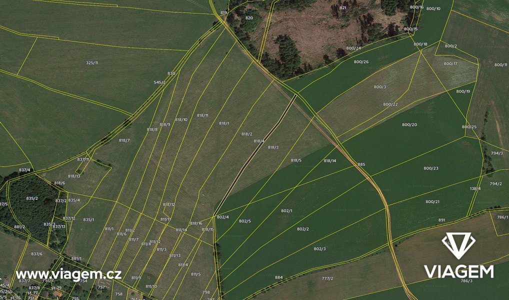 Prodej pole 320 m², Pecka – náhled fotky 4
