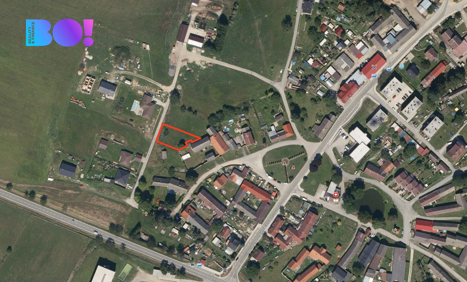 Prodej stavebního pozemku 881 m²