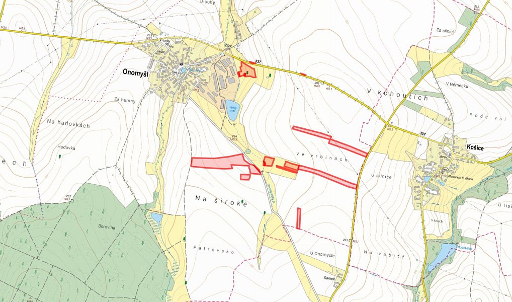 Prodej pole 73 439 m², Onomyšl – náhled fotky 3