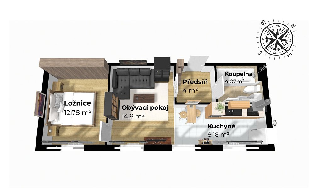 Prodej bytu 2+kk 44 m², Přerov – náhled fotky 8