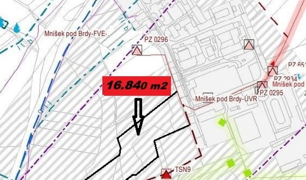 Prodej komerčního pozemku 14 343 m², Mníšek pod Brdy – náhled fotky 7