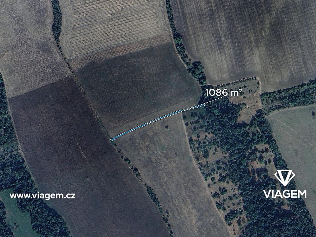 Prodej pole 1 086 m² – fotografie 2