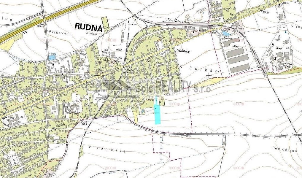 Prodej stavebního pozemku 8 895 m², Rudná – náhled fotky 5