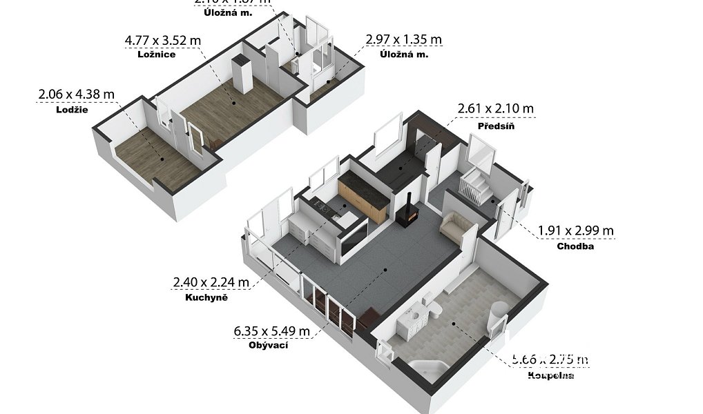 Prodej chaty/chalupy 58 m² s pozemkem 942 m², Křimov – náhled fotky 25