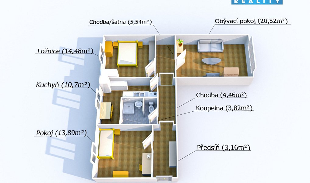 Prodej bytu 3+1 76 m², Plzeň – náhled fotky 4