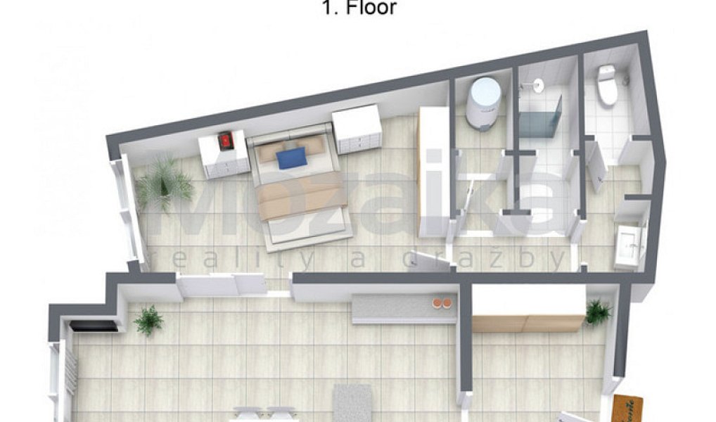 Pronájem bytu 2+kk 80 m², Litomyšl – náhled fotky 2