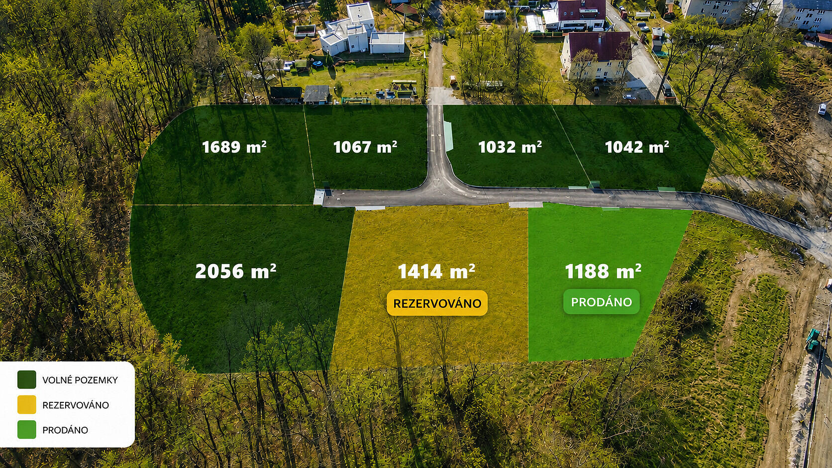 Prodej stavebního pozemku 1 042 m² – fotografie 5
