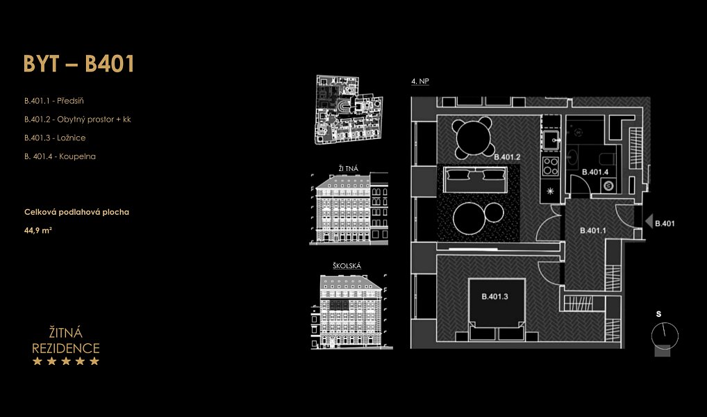 Prodej bytu 2+kk 45 m², Praha – náhled fotky 6