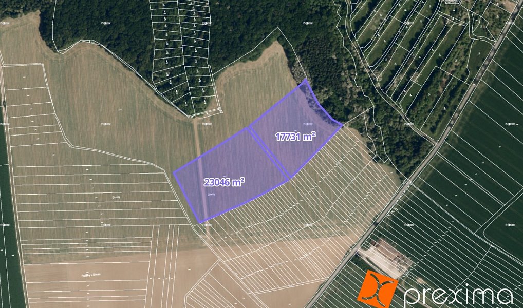 Prodej pole 1 937 m², Polešovice – náhled fotky 3