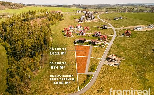 Prodej stavebního pozemku 1 985 m², Václavov u Bruntálu - Horní Václavov, okres Bruntál