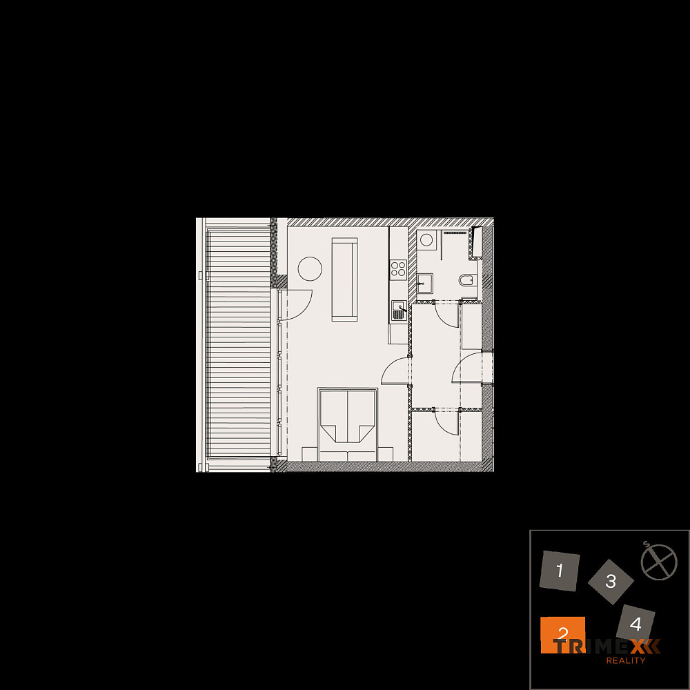 Prodej bytu 1+kk 39 m² – fotografie 3