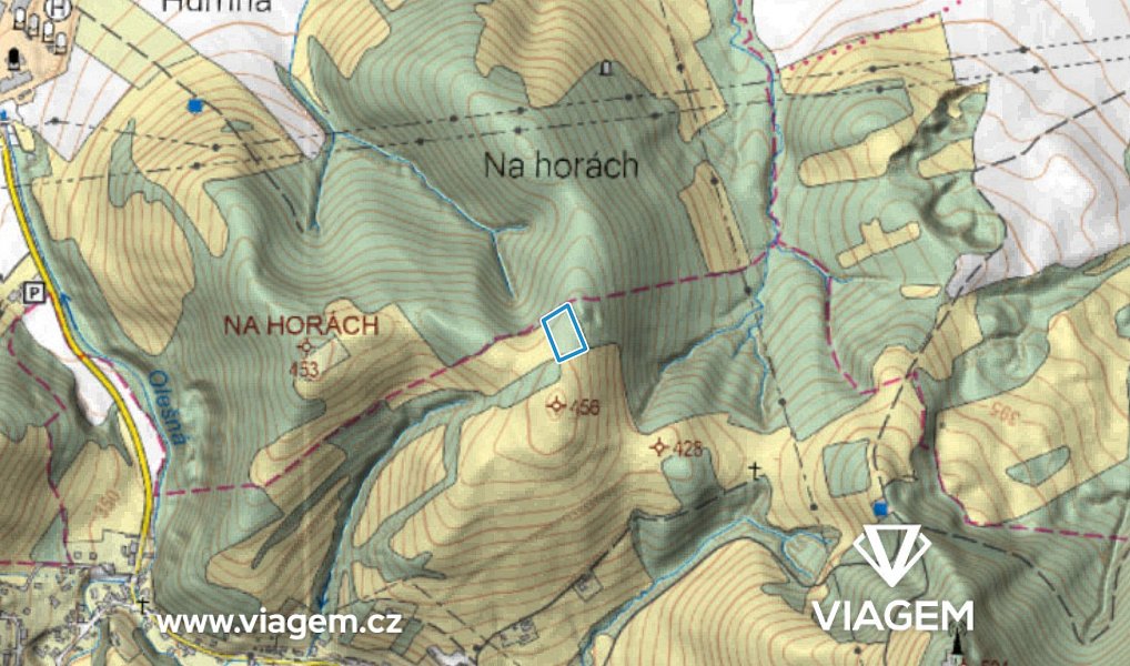 Prodej pole 1 301 m², Metylovice – náhled fotky 3