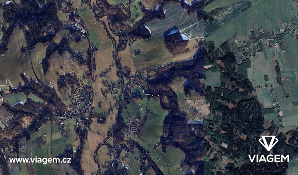 Prodej pole 1 456 m², Višňová – náhled fotky 3