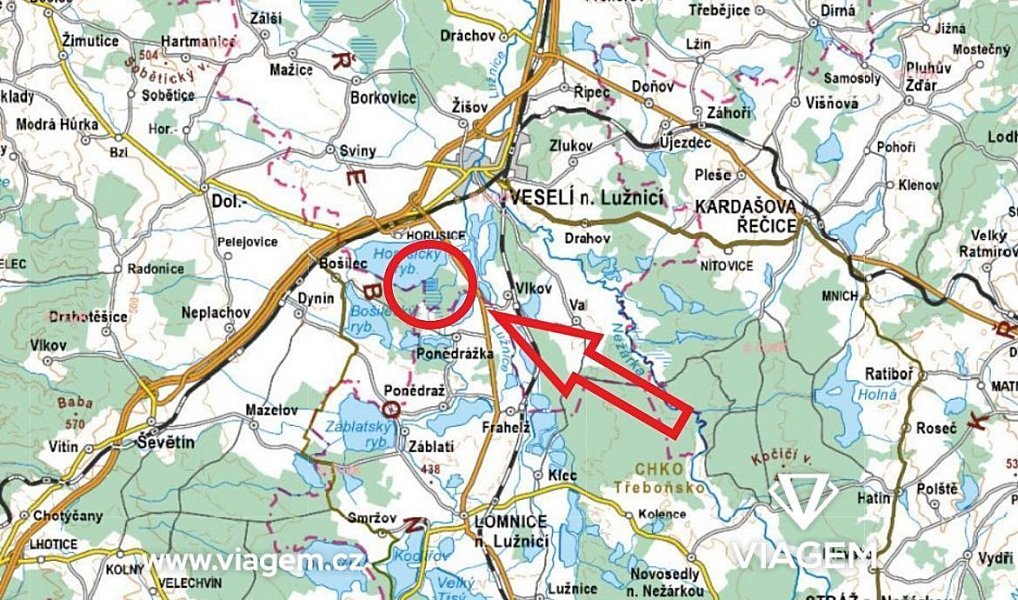 Prodej pole 47 767 m², Veselí nad Lužnicí – náhled fotky 3
