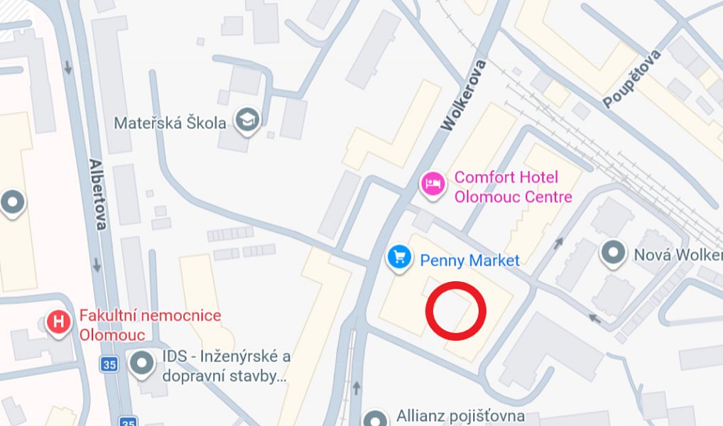Pronájem garážového stání v centru Olomouce, Eduarda Hamburgera 9, Olomouc – náhled fotky 3