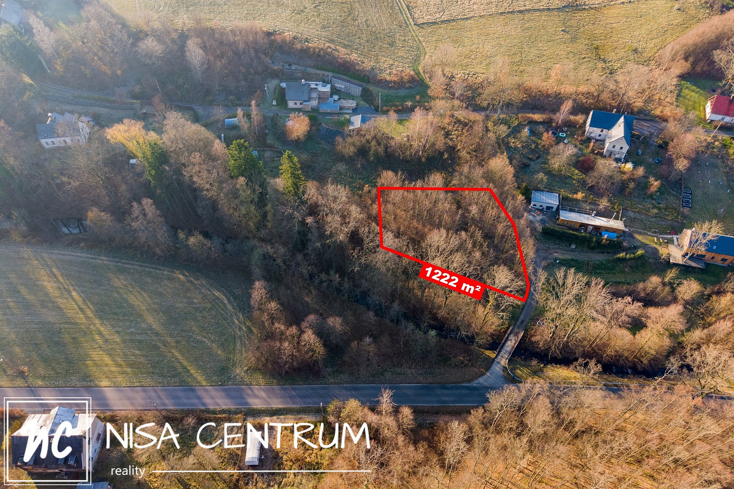 Prodej stavebního pozemku 1 222 m² – fotografie 3