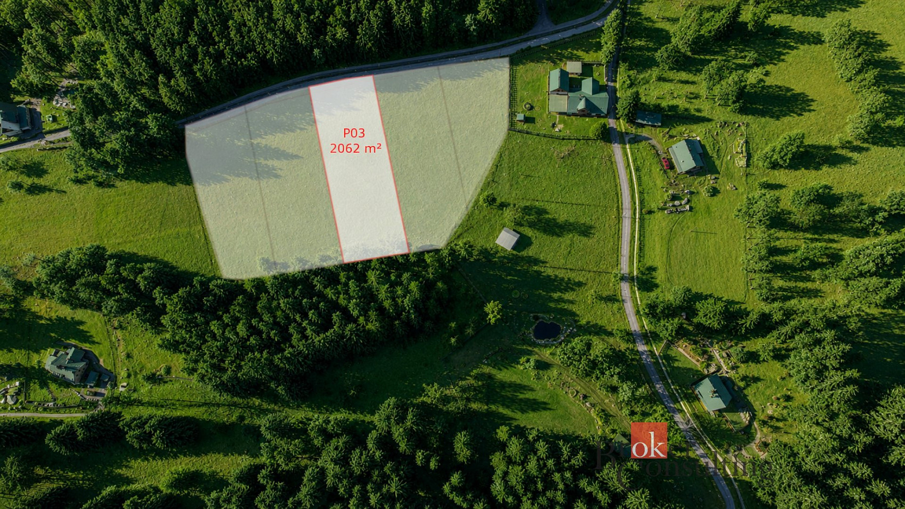 Prodej stavebního pozemku 2 062 m²