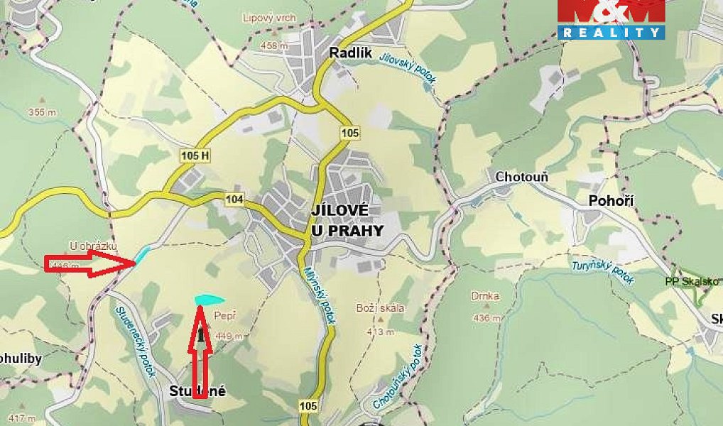 Prodej pole 17 829 m², Jílové u Prahy – náhled fotky 4